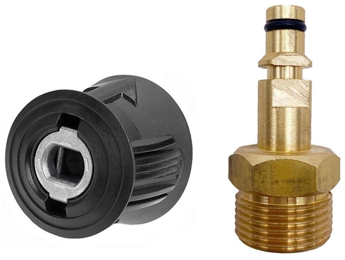 Dailygoods - M22 Snelkoppelingsadapter - Hogedrukreiniger - Eenvoudige aansluiting - Geschikt voor K2-K7-serie - 220 bar - Ideaal voor voertuigreinigi...