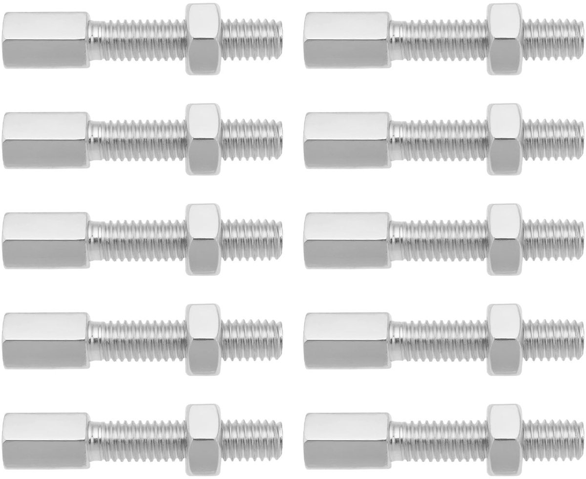 Dailygoods- Gaskabel Universeel - 10 Stuks M6 Schroef - Koppelingskabel - Reparatieset Motor - Remkabel - Totale Lengte 37,5 mm - Motorfiets Kabels