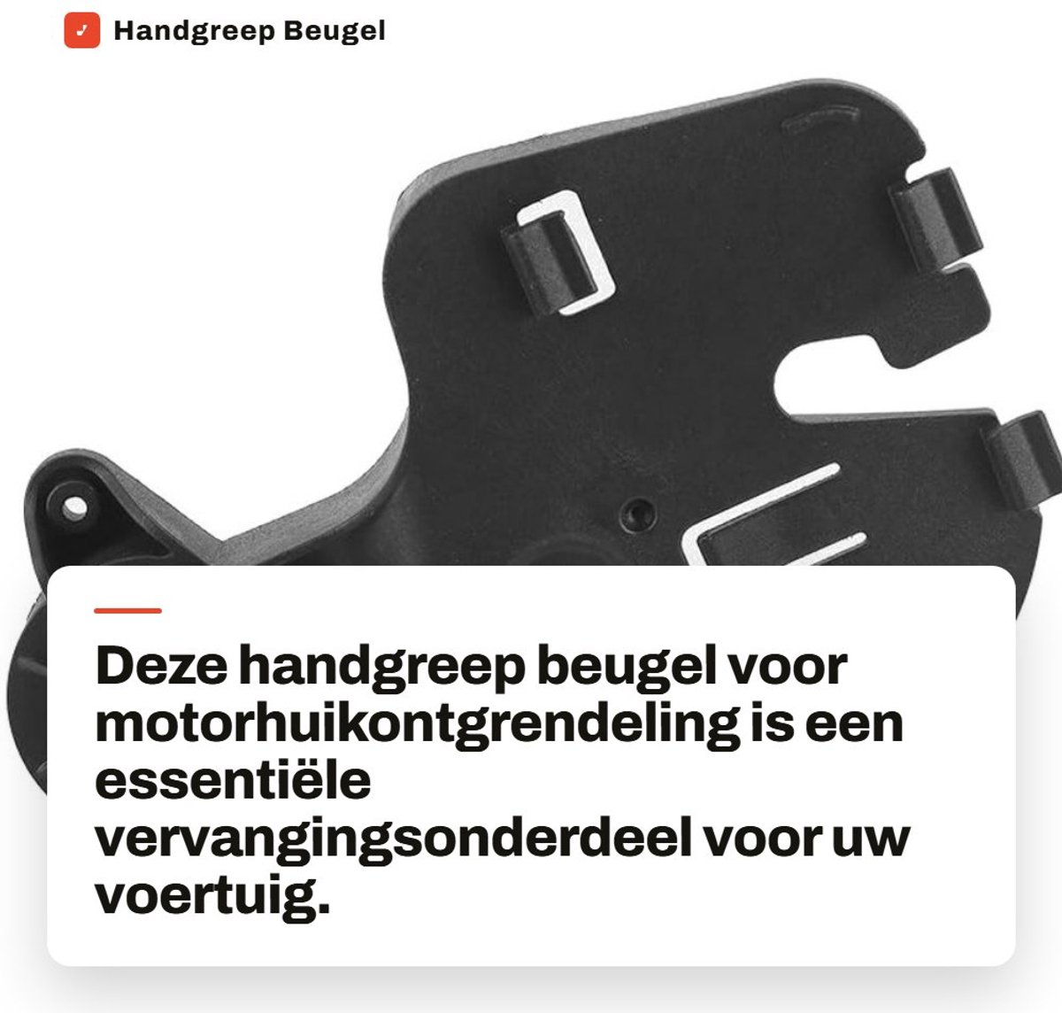 Dailygoods- Handgreep Beugel voor Hood Latch - Wandbeugel - Handgreep - Deurgreep - Handvat - Schokbestendig