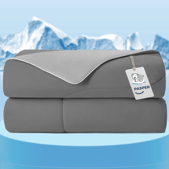 Pasper Koeldeken 150 x 200 cm - verzwaringsdeken - verkoelend dekbed - Q-max > 0.5 cooling blanket - dikke zware zomerdekbed - zelfkoelende deken voor mensen