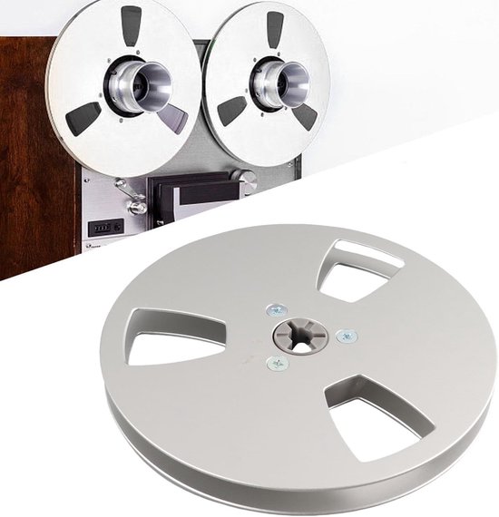 Lege 5 Inch Tape Reel met 3 Openingen, Universele Aluminium Opname Spoel voor Reparatie van Bandrecorders — afbeelding 5