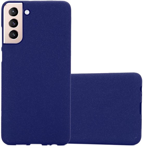 Coque Cadorabo pour Samsung Galaxy S21 PLUS en BLEU FONCÉ FROST - Coque de protection en silicone TPU souple