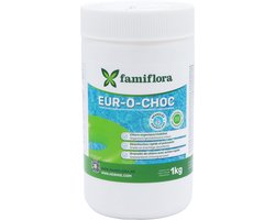Famiflora Fast Chlore en granulés à action rapide 1kg - Convient pour piscine et spa - Chlore l'eau rapidement - Pour l'entretien et le choc chloré