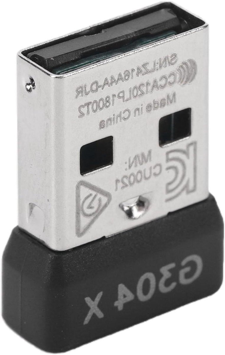 Draadloze Muis Ontvanger - USB Dongle Adapter - Gaming PC - Stabiele Verbinding - 1 cm - Zwart