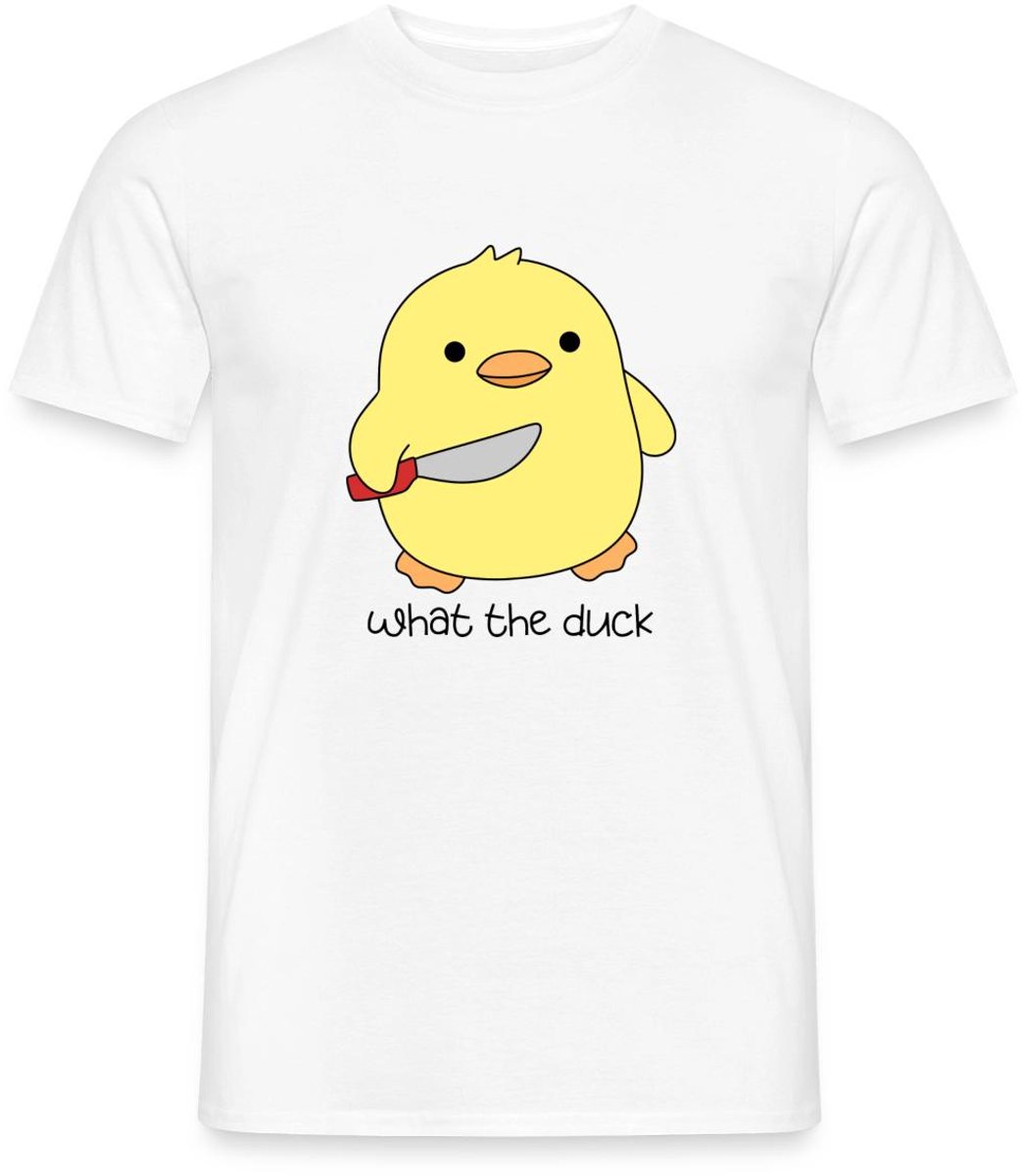 What The Duck | Grappig Eend T-Shirt Heren