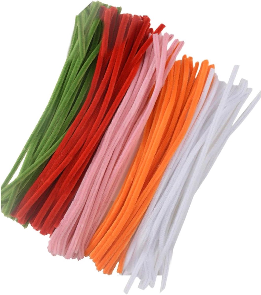 Knutselstelen - Draadstaafjes - Creatief Knutselen - Bevordert Vaardigheden - 30 cm Lengte - Vijf Kleuren