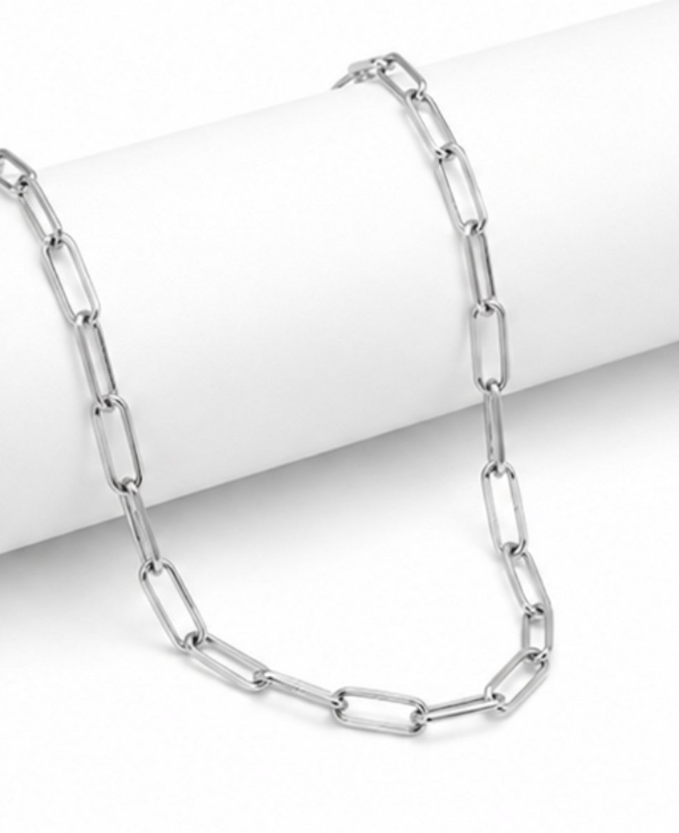 Luxe ketting - verguld - Zirkonia - Stijlvolle ketting - Zilverkleurig - Roestvrijstalen -cadeau -Valentijn - Liefde - Verrassing