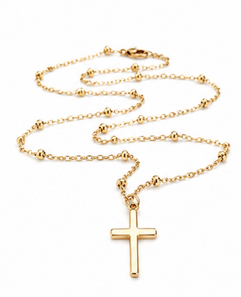 Luxe ketting - verguld - Stijlvolle ketting - Goudkleurig - Roestvrijstalen -cadeau -Valentijn - Liefde - Verrassing