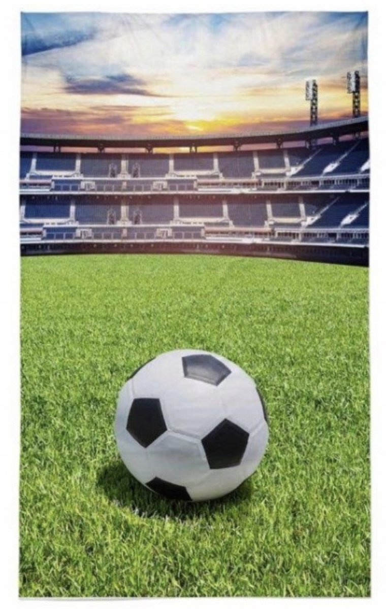 Voetbal Handdoek 30x50 Katoen Stadion Kleine maat