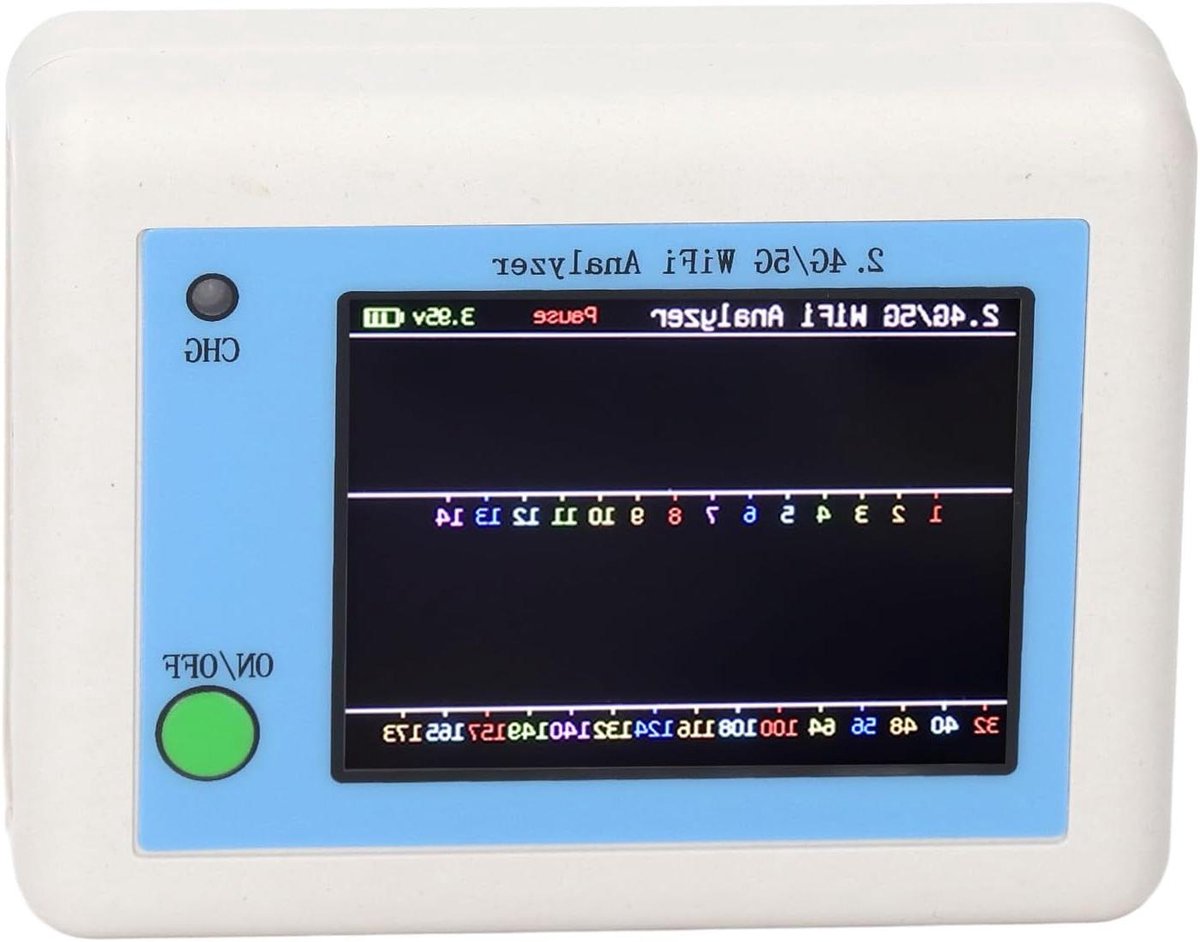 WiFi Analyzer - Netwerkanalysator Signaalmeter - WiFi Signaal Verbeteren - TFT Kleurenscherm - 24 inch - Wit