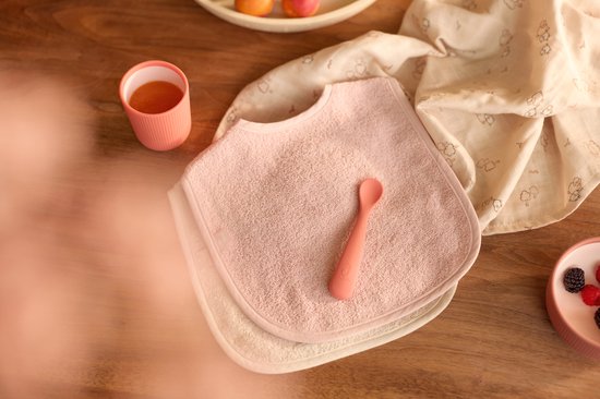 Jollein Slab Badstof Silk Rose/Sand (2pack) van Jollein — afbeelding 5