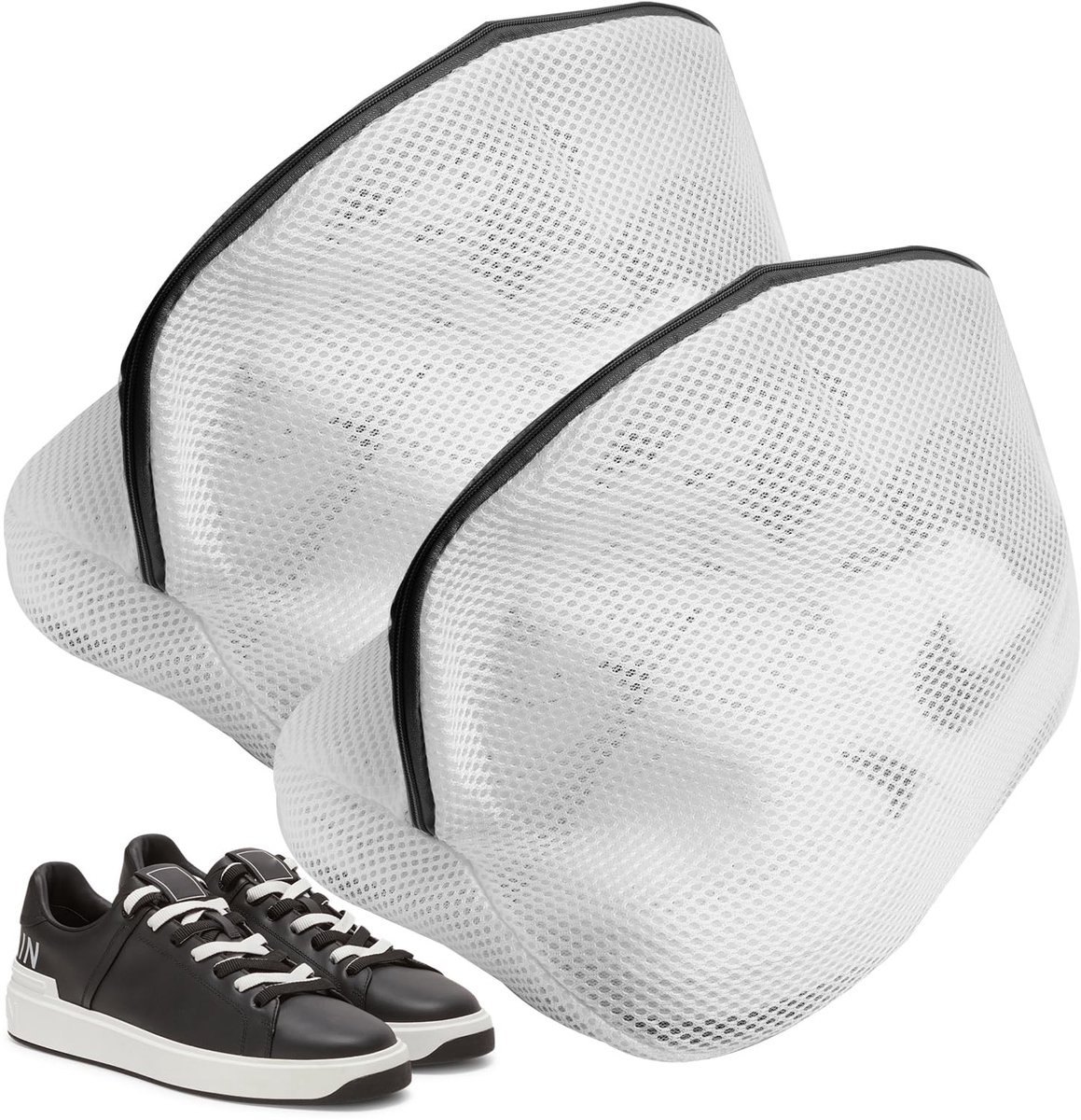 Dailygoods- Wasmachineschoenwaszakken - Herbruikbare Wasnetten - Dubbellaags Gaas - Universele Maat 24x24x40 cm - Bescherming voor Schoenen - Robuust Polyestermateriaal - Waszak