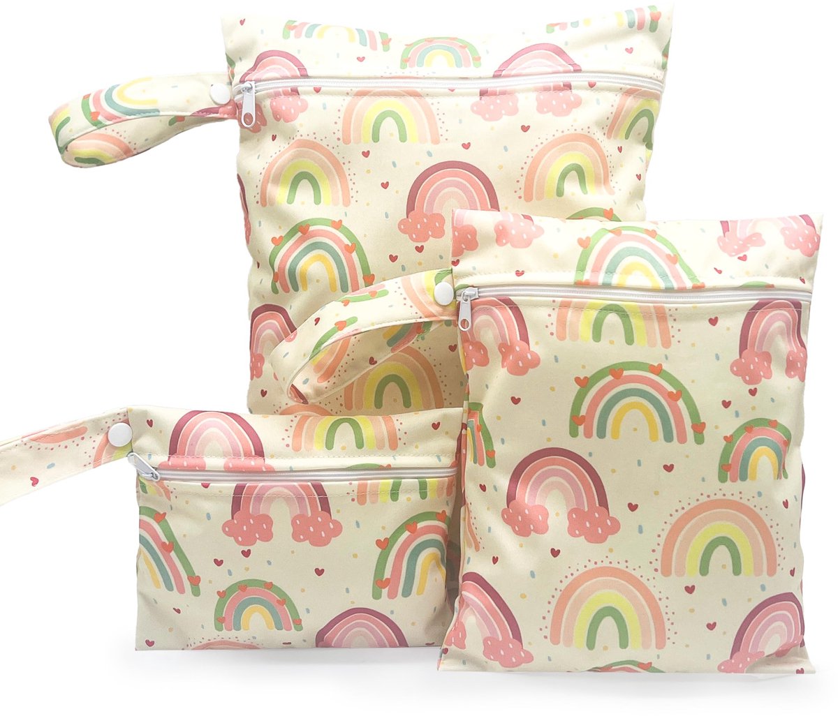 Dailygoods- Wetbag 3-delig - Natte Zak - Luiertas - Zwemspullen - Organisatie - Scheiding nat/droog - Nattas