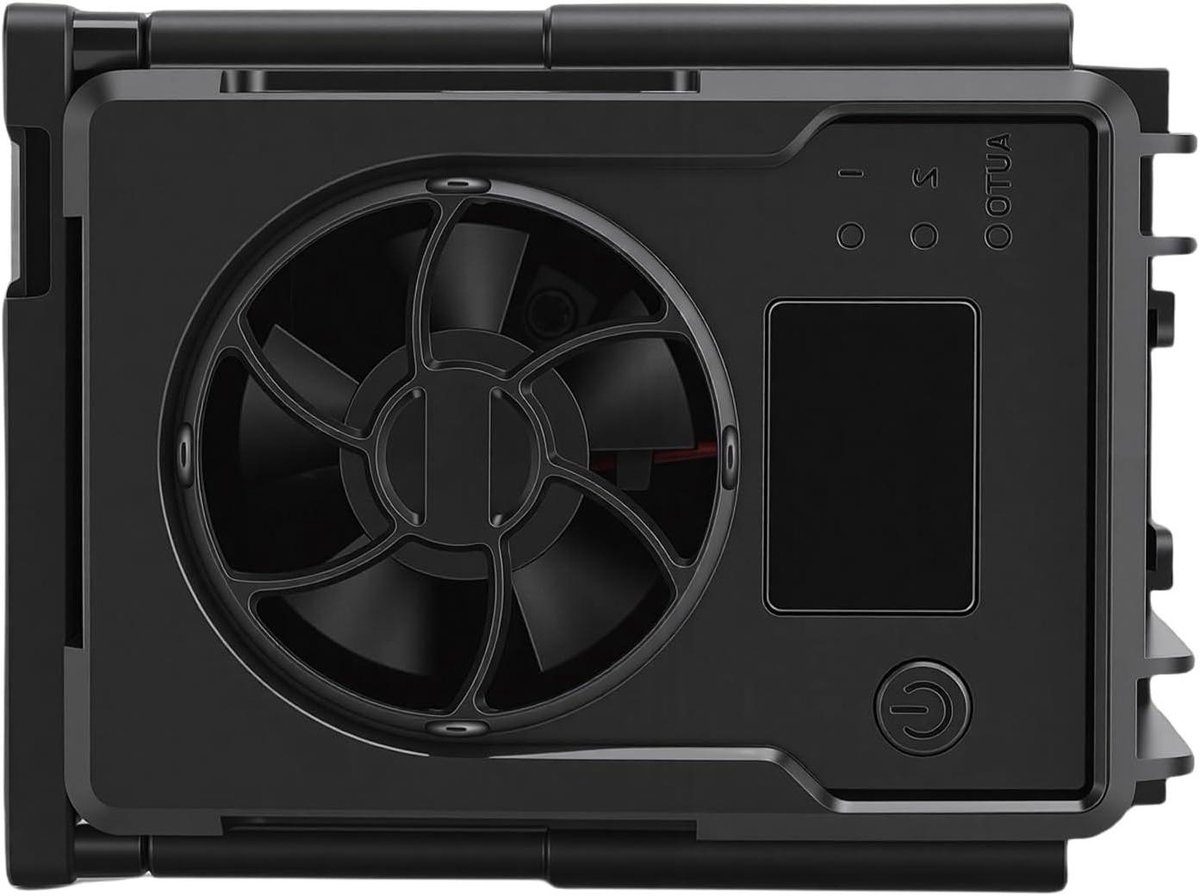 Camera Koelventilator - Camera Radiator - Langdurig Filmen - 3 Snelheden Verstelbaar - 11 x 9 x 6 cm - Zwart