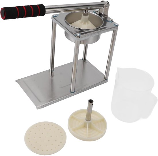 Handpers Citruspers - Sapcentrifuge Fruitpers - Sap Maken - Roestvrijstalen Constructie - 32D x 26B x 15H cm - Zilver — afbeelding 4