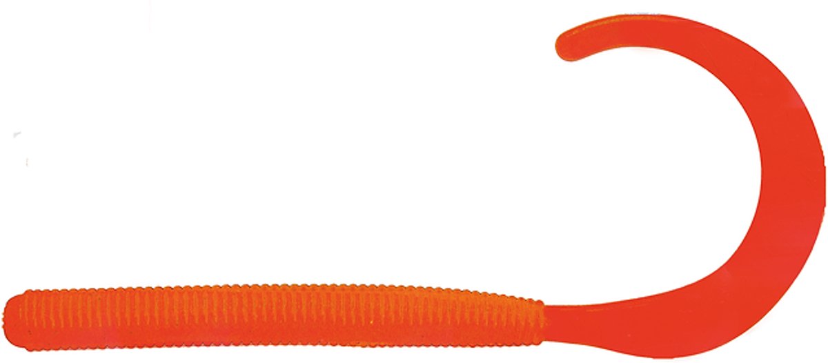 Albatros Slim twister 9 cm softbait voor baars en snoekbaars Japanese Red UV