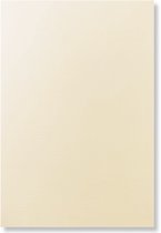 Cards & Crafts 100 x Linnenkarton Crème - A4 - Linnenpapier - Cardstock 29,7x21cm - 250g/m²