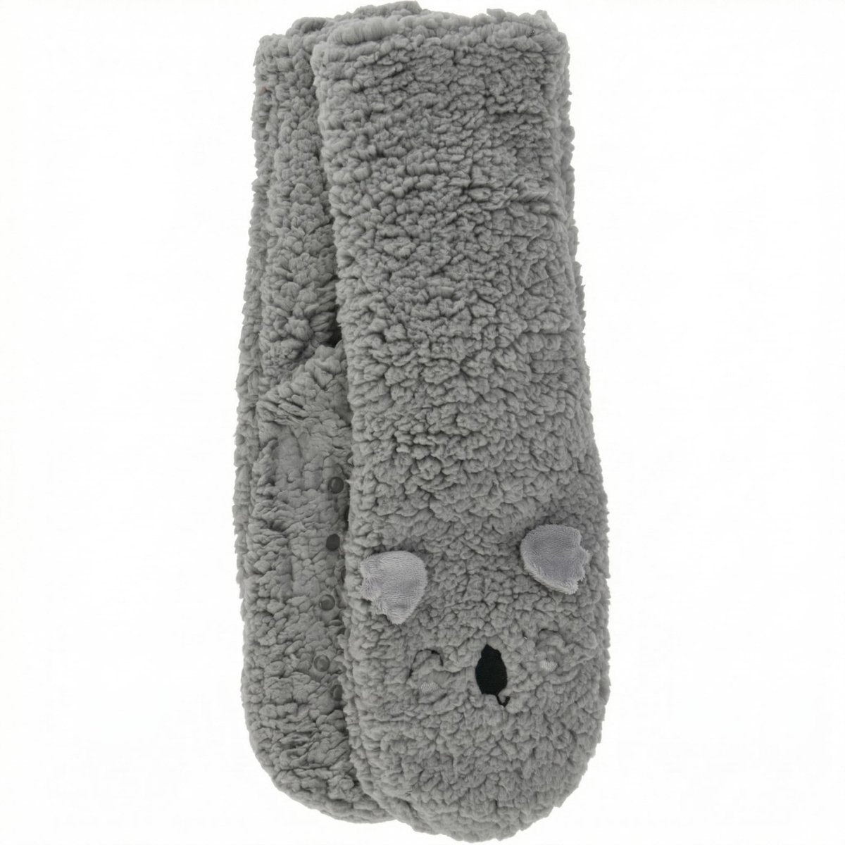 Dailygoods- Kindersokken Antislip - Warme Huissokken - Diermotief - Eenheidsmaat - Zacht Polyester - Comfortabel en Pluizig