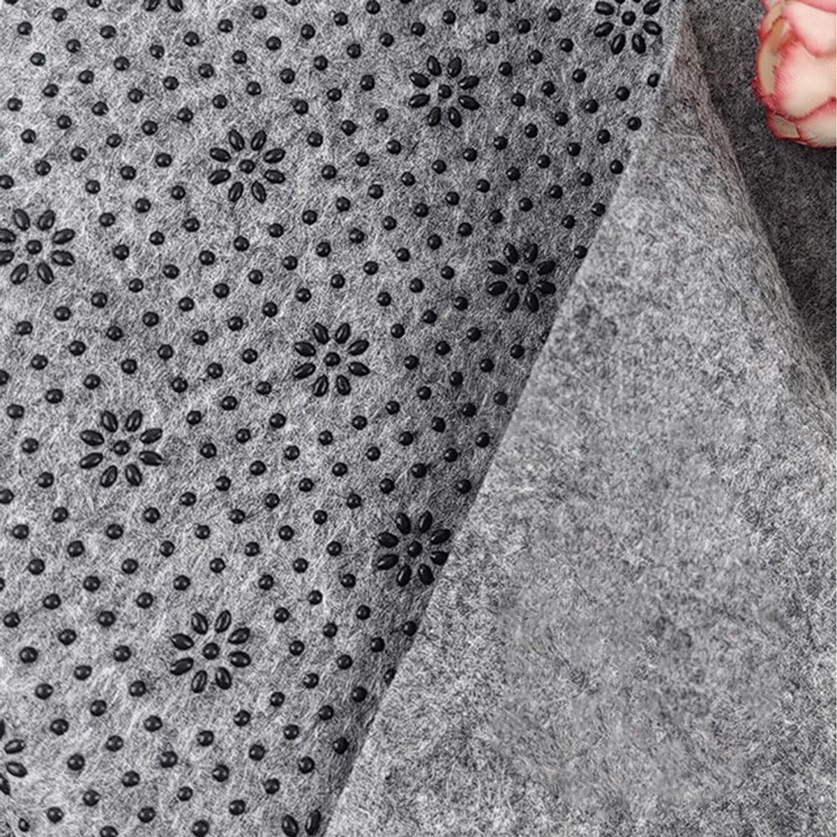 Dailygoods- Antislipmat 200 x 200 cm - Antislipstof met Noppen - Polyestervezel - Antislip Onderlegger - Ideaal voor Tapijten/Kussens - Tuftingstof