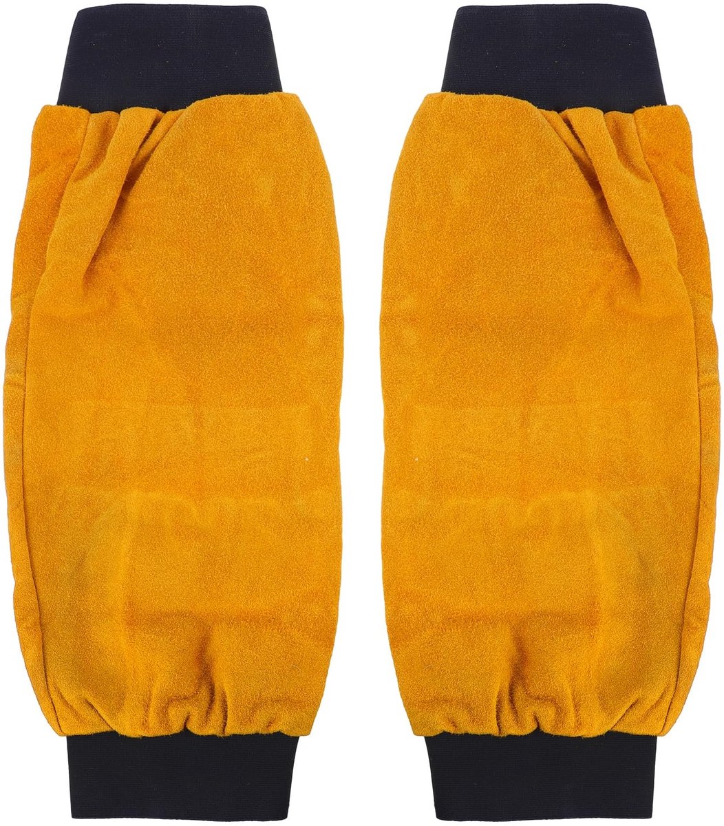 Dailygoods- Werkmouwen Duurzaam - Lederen Armwarmers - Werkbeschermers - Zweethandschoenen - Lassen - Afmetingen 46x23cm - Armhulzen