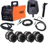 Kibani lasapparaat, lashelm, accessoires en 8 rollen lasdraad.