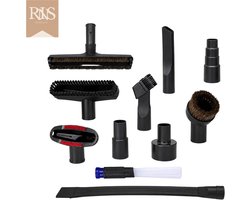 11-delig Universele Stofzuiger Hulpstukken Set - Ø32 & Ø35 mm - Inclusief Koppelstuk - Zuigmond - Meubelborstel - Spleetzuigmond - Stofzuigermondstuk - Borstel - Universeel Zuigmond - Flexibele Kierenzuiger - Dierenhaarborstel - RINS Products
