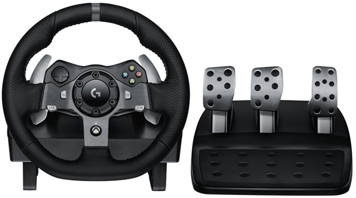 Logitech G Serie - Race Stuurwiel - PC/Xbox - Dubbel Motor Feedback - Stalen Schakelflippers