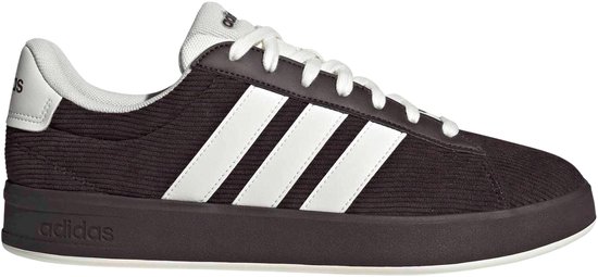 adidas Grand Court 3.0 Donkerbruine/Witte Sneakers