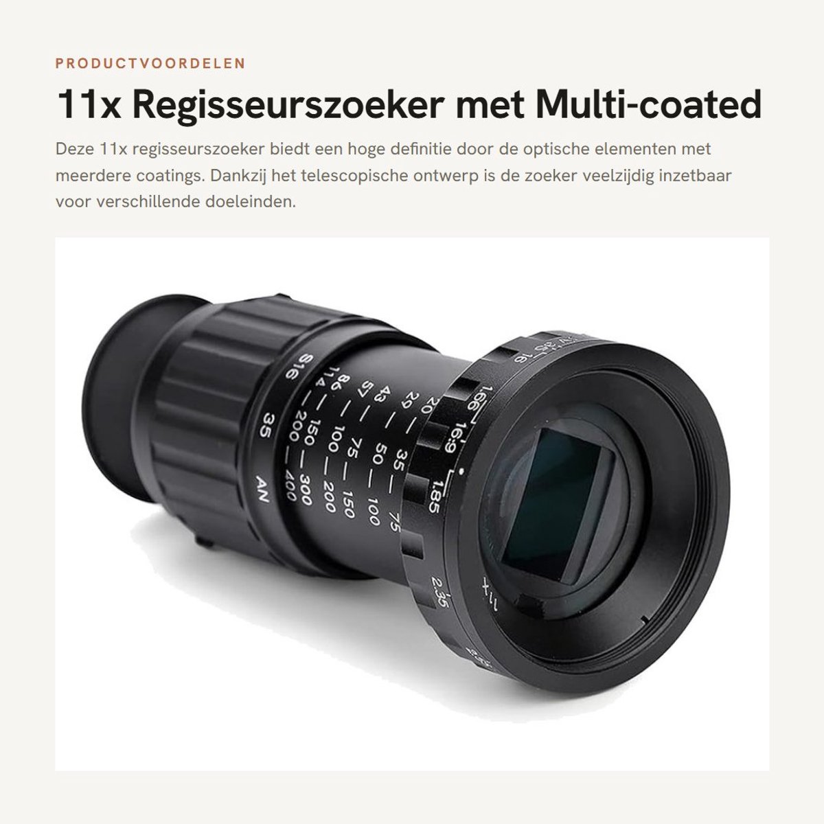 Dailygoods - 11x Regisseurszoeker met Multi-coated Optiek en Telescopisch Ontwerp