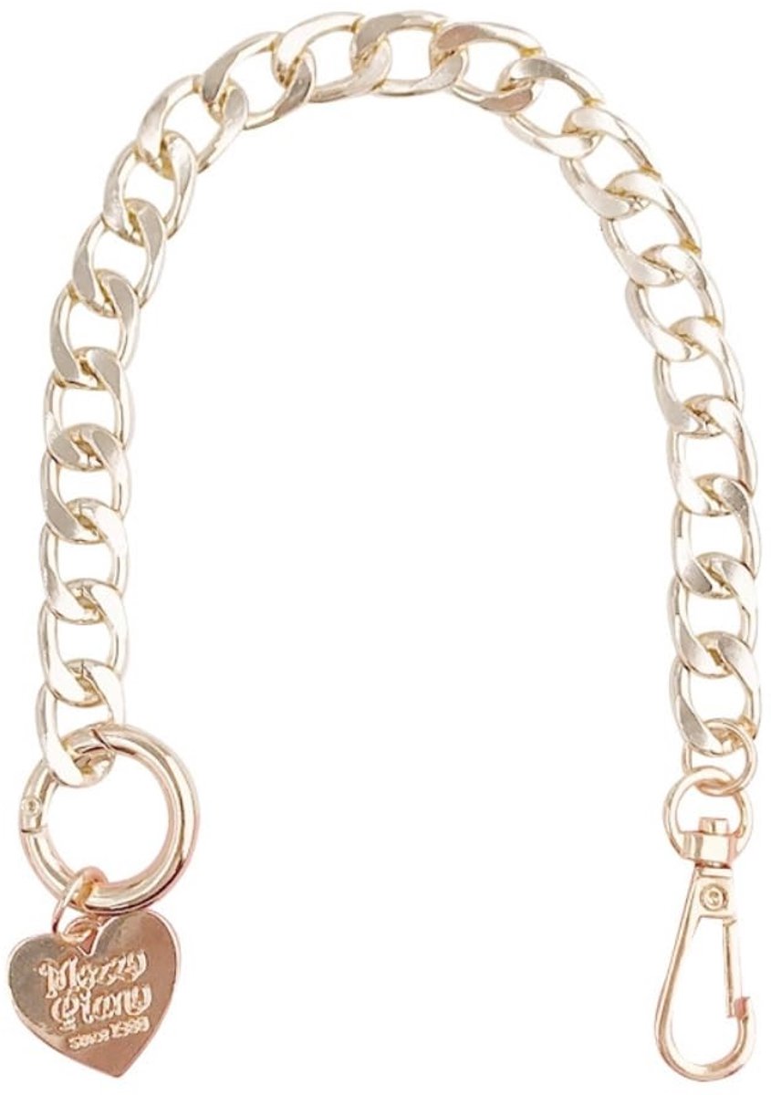 Dailygoods- Telefoonketting 2 stuks - Universele Telefoonhanger - Mobiele Telefoonriem - Afneembare Polsband - Goud/Zilver - Duurzaam Metaal