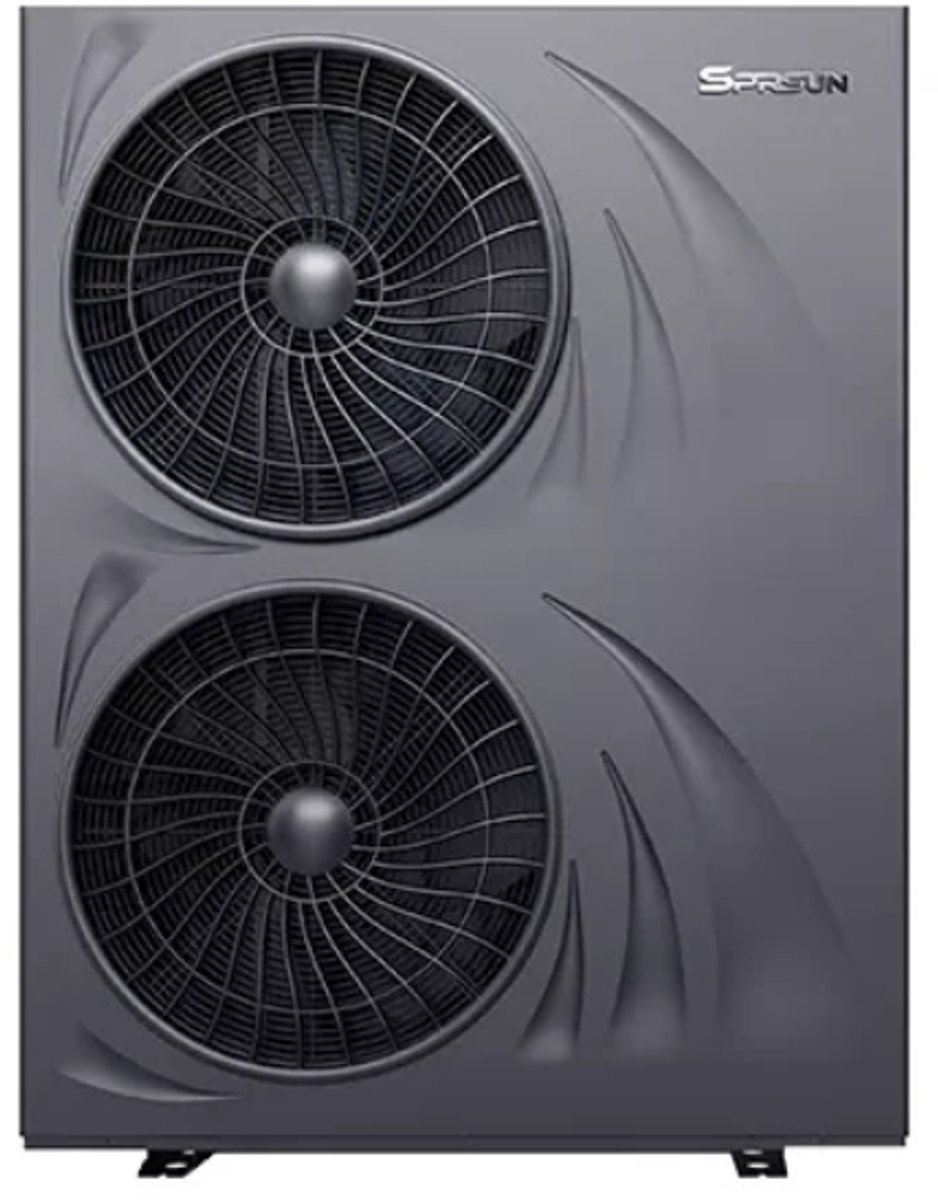 SPRSUN R290 Ultra Silence Monobloc Warmtepomp 6/9/12/15/18 kW Modellen Propaan 75 graden