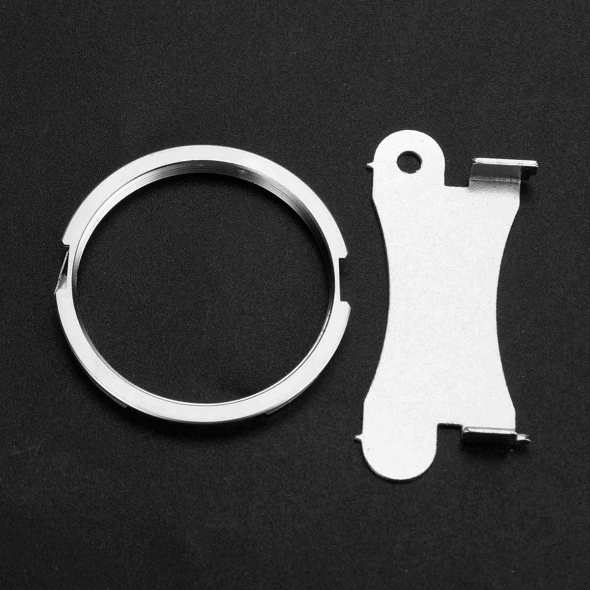 Dailygoods - M42-PK-lensbevestigingsadapterring - Handmatige focuslensconverter - Zilver - Hoogwaardig koper - Geschikt voor Pentax PK K-montagecamera