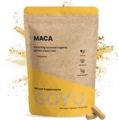 GOYU Maca 2000 mg per dagdosering Biologisch 80 Capsules - Energie & Hormoonbalans - Maca root maca wortel - Vegan - Zonder toevoegingen - Lab getest - 50 dagen voorraad per zakje