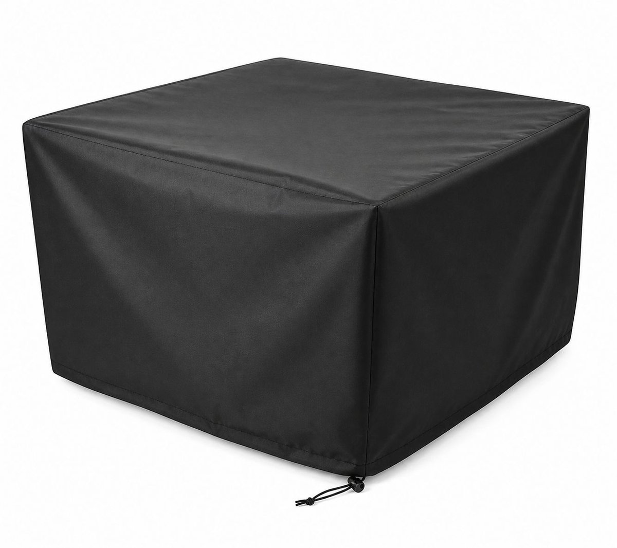 VHV Tuinmeubelhoes - 210D Oxford Waterdichte Beschermhoes 120 x 120 x 74 cm - Voor Tafel en Stoelen Zwart