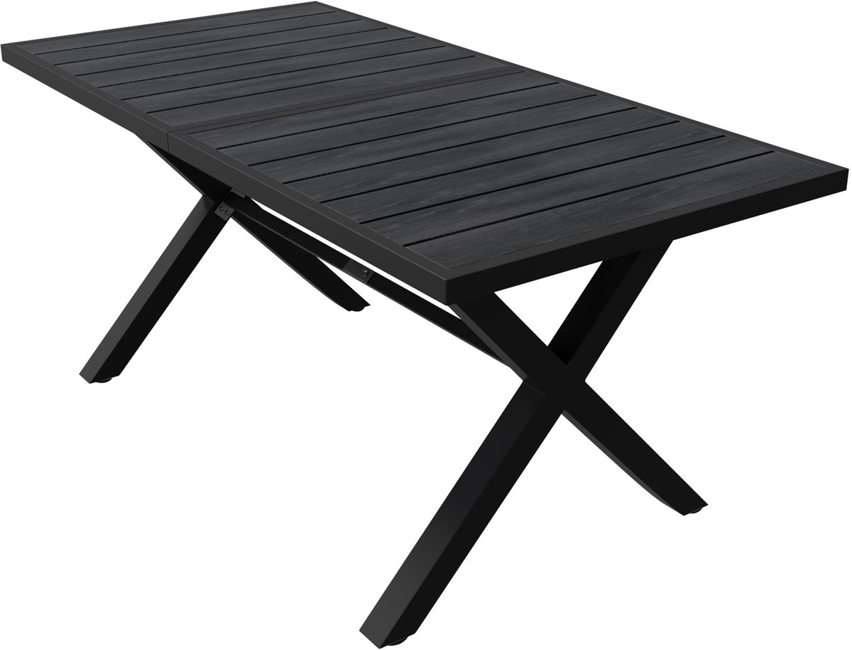 Intebiki tuinset - tuin loungeset -dining loungeset - Inclusief een eettafel en zes fauteuils - Moderne, casual buitenset - Geschikt voor terrassen, balkons en tuinen - Gemaakt van PE-rotan - Zwart – foto 6