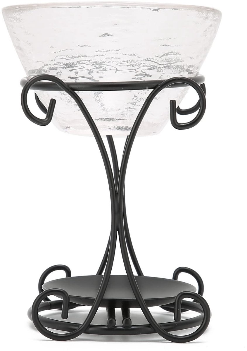Dailygoods- Oliebrander Geometrisch Design - Wax Warmer - Etherische Oliebrander - Kaarshouder - Duurzaam IJzer - Perfect voor Thuis en Cadeaus - Geurbrander