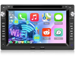 Cestovet Autoradio - Geschikt Voor VW Golf MK4 Polo Passat B5 Jetta Bora Sharan Seat Alhambra - 7 INCH IPS Scherm - Draadloos Apple Carplay en Android Auto - 4GB + 64GB - CD DVD Player - 8-Core