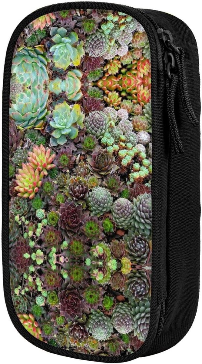 Grote Pennen Etui - Potlood Tas - School Organisatie - Praktische 3 Vakken - 8.3 x 4 x 2 Inch