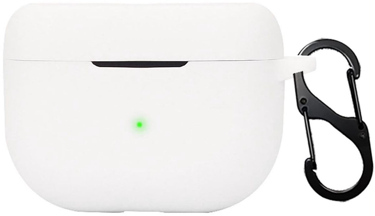 Dailygoods - Hoes voor Jabra Elite 8 Active - Ultradunne siliconen hoes - Valbestendig - Wit - Anti-vuil - Geschikt voor Jabra Elite 10