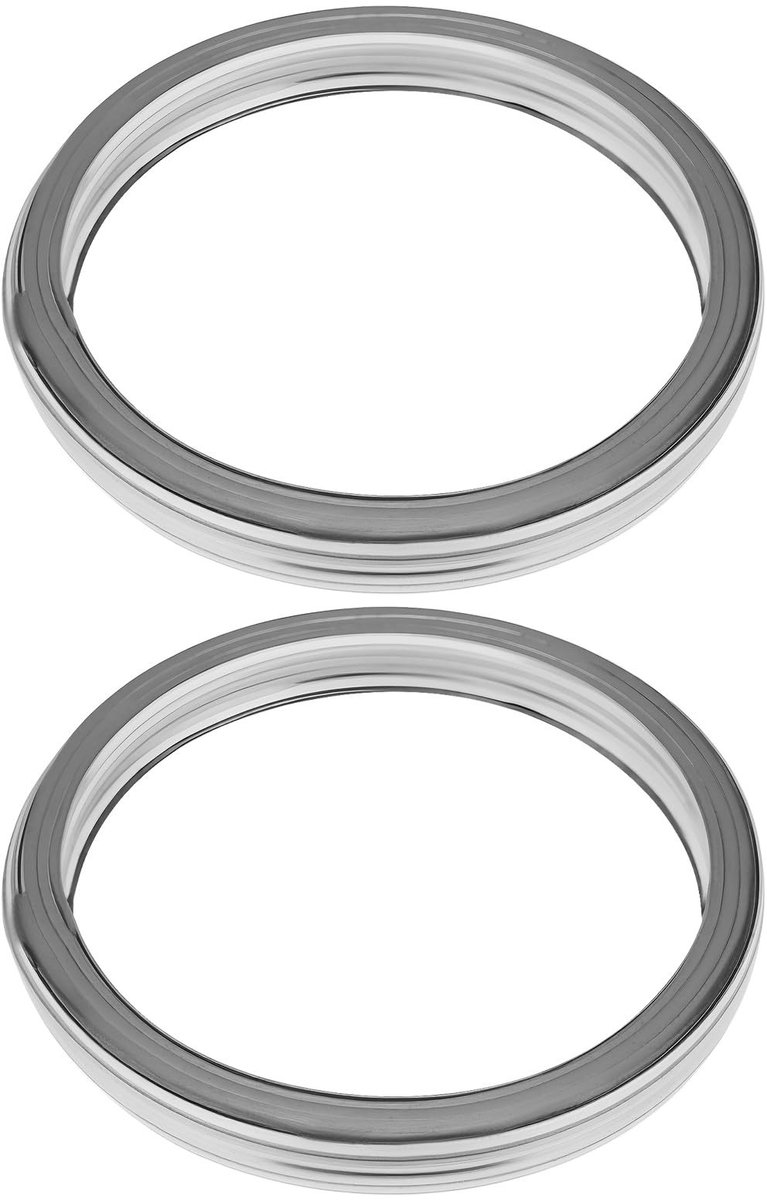 Dailygoods- Uitlaatpakking 2 Stuks - 45 mm Buitendiameter - 38 mm Binnendiameter - 5 mm Dikte - Hittebestendig Materiaal - Lekpreventie - Uitlaatafdichting