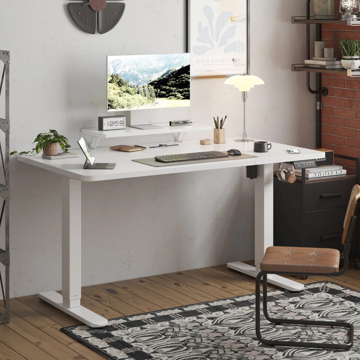 QJ Supply - Elektrisch Bureau - Werk Bureau - Ergonomisch Bureau - Verstelbaar - Werkstation - Premium Werkplek - Wit