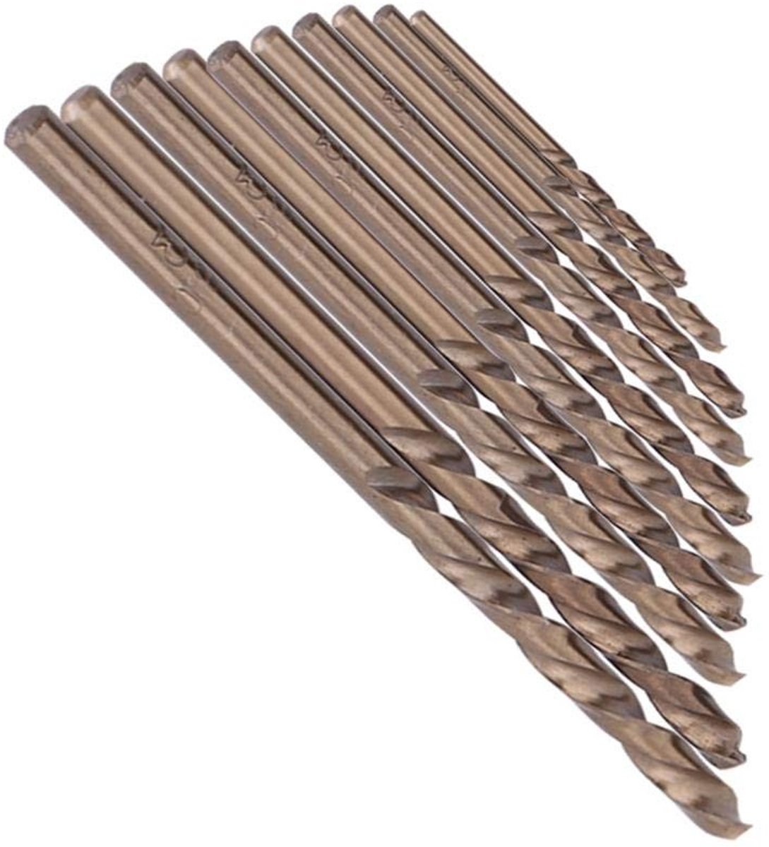 Dailygoods - HSS-CO Twist Boor Bits - 100 Stuks - M35 Boorset - Voor RVS en Metaal - Precisie Gereedschap - Duurzaam en Sterk - Geschikt voor Klussen...
