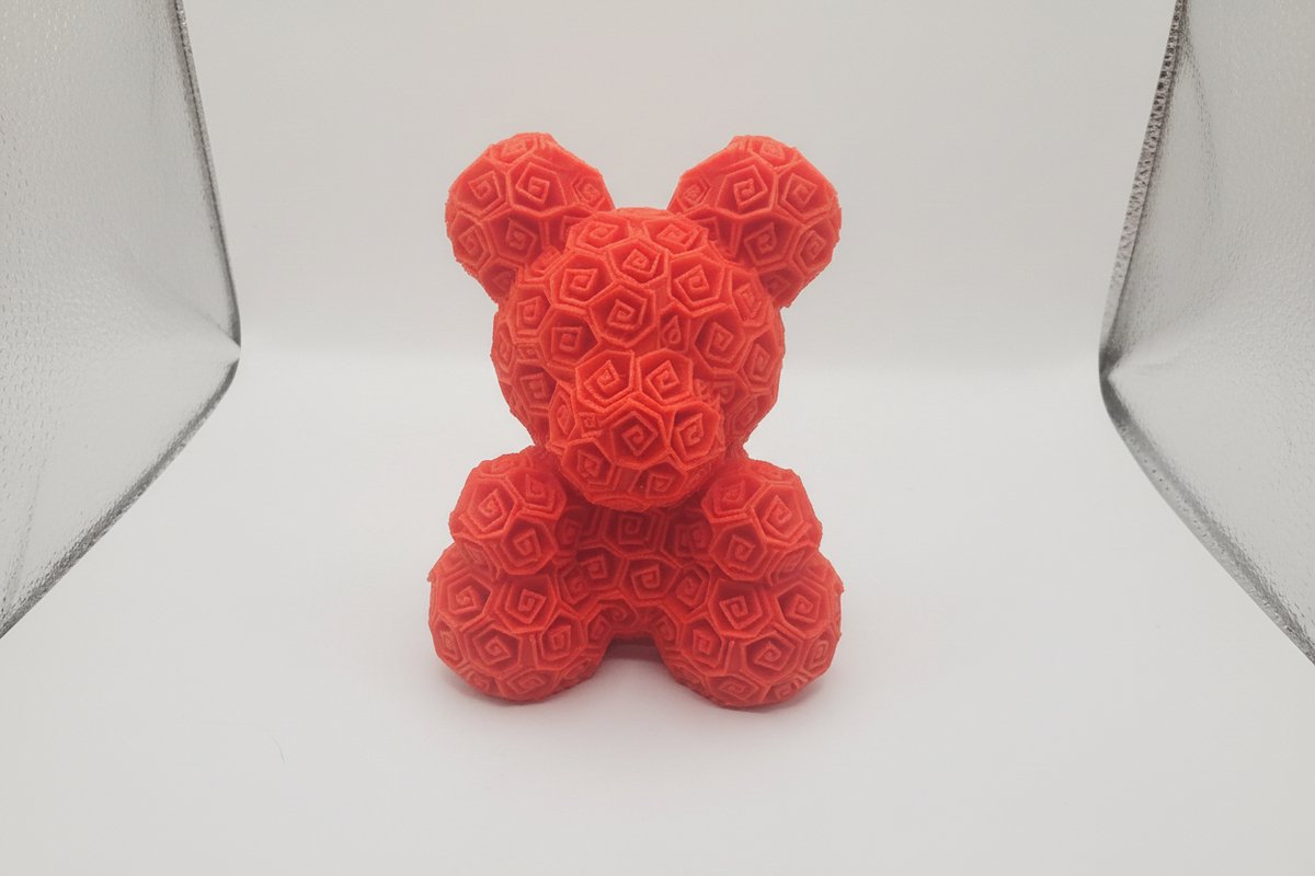 Rose Teddy Bear – 3D Printed Romantic Decor Gift