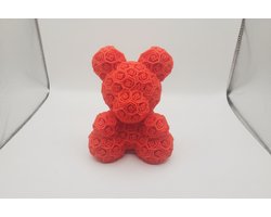 Rose Teddy Bear – 3D Printed Romantic Decor Gift