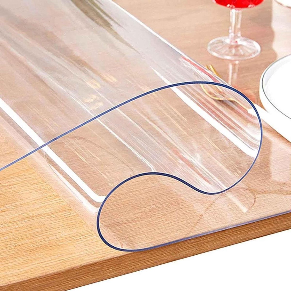 Doorzichtige tafelmat - Bureau-onderlegger Tafelbeschermer - Bureau Beschermen - 2 mm dik PVC - 70x120cm - Transparant