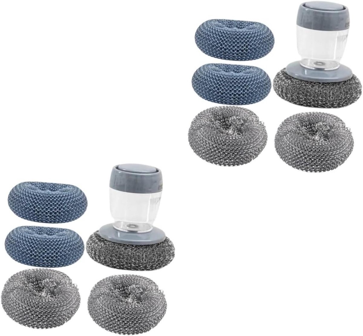 Keuken Schoonmaakborstel Set - Afwasborstel Vaatwasser - Keuken Reinigen - Met Vulfunctie - 2 stuks - Assorti