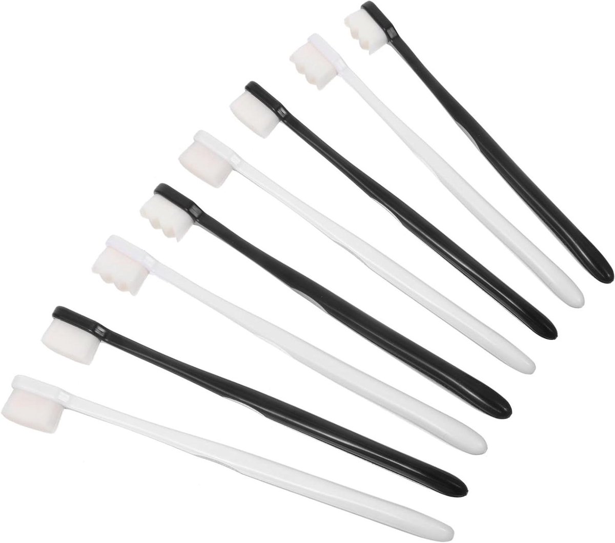 Zachte Plastic Tandenborstels - Handtandenborstels Precisie Reiniging - Dagelijkse Mondverzorging - Vlak en Golf Borstelontwerp