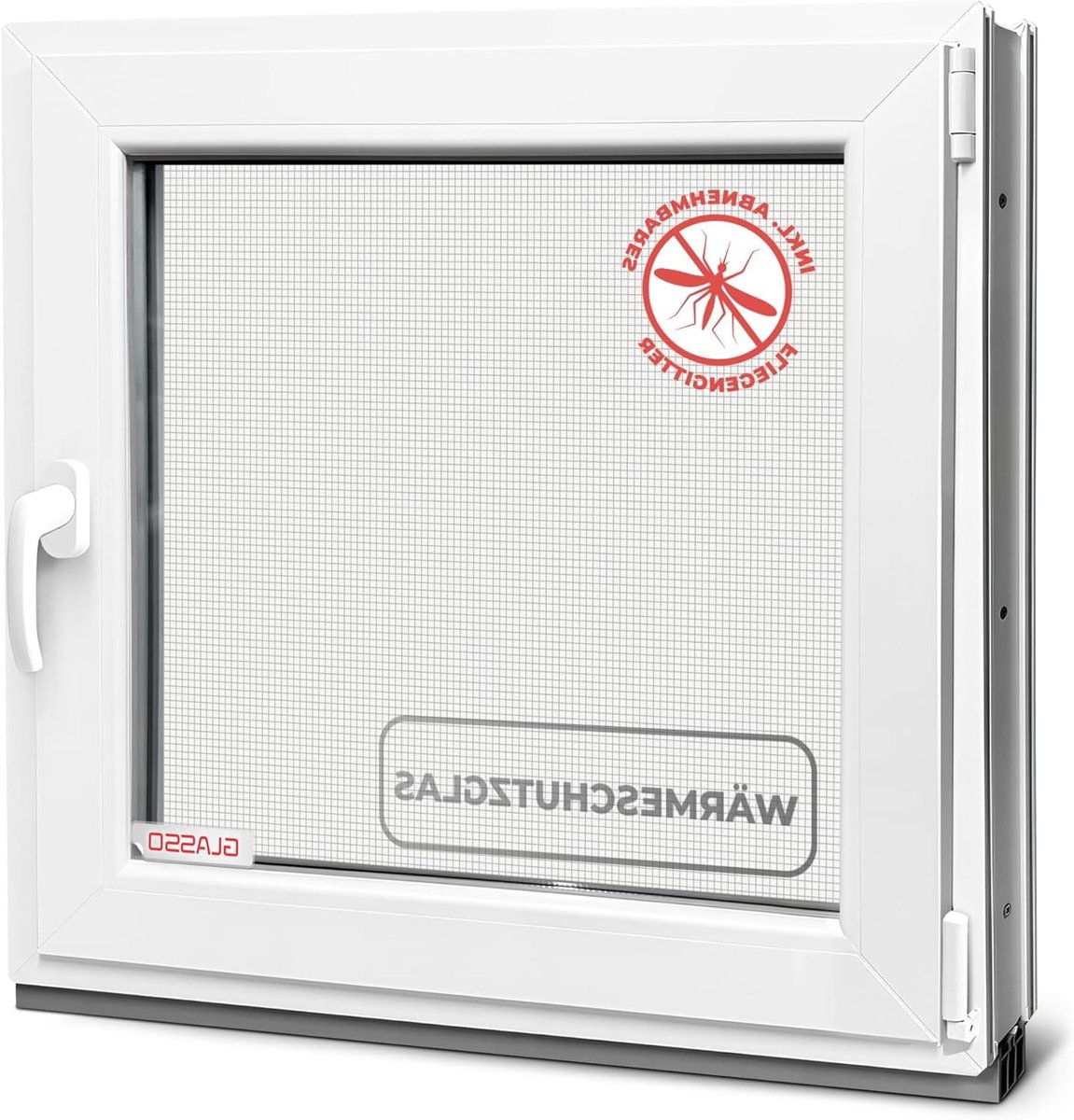 Kelderraam Kunststof - Tuinhuisraam Garagevenster - Ventilatie en Licht - Dubbele Beglazing - 55x80 cm - Wit