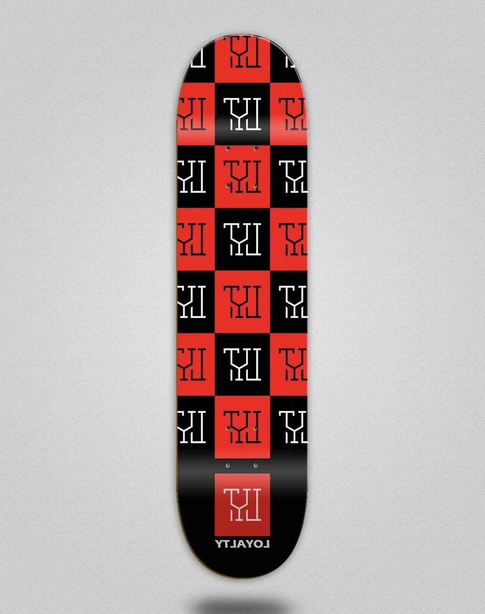Skateboard Deck Deck Skateboarden Loyalty Squares Design 8.0 inch