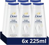 Dove Advanced Care Douchegel - Deeply Nourishing - verbeterde formule met Pro-Ceramide technologie - 6 x 225 ml